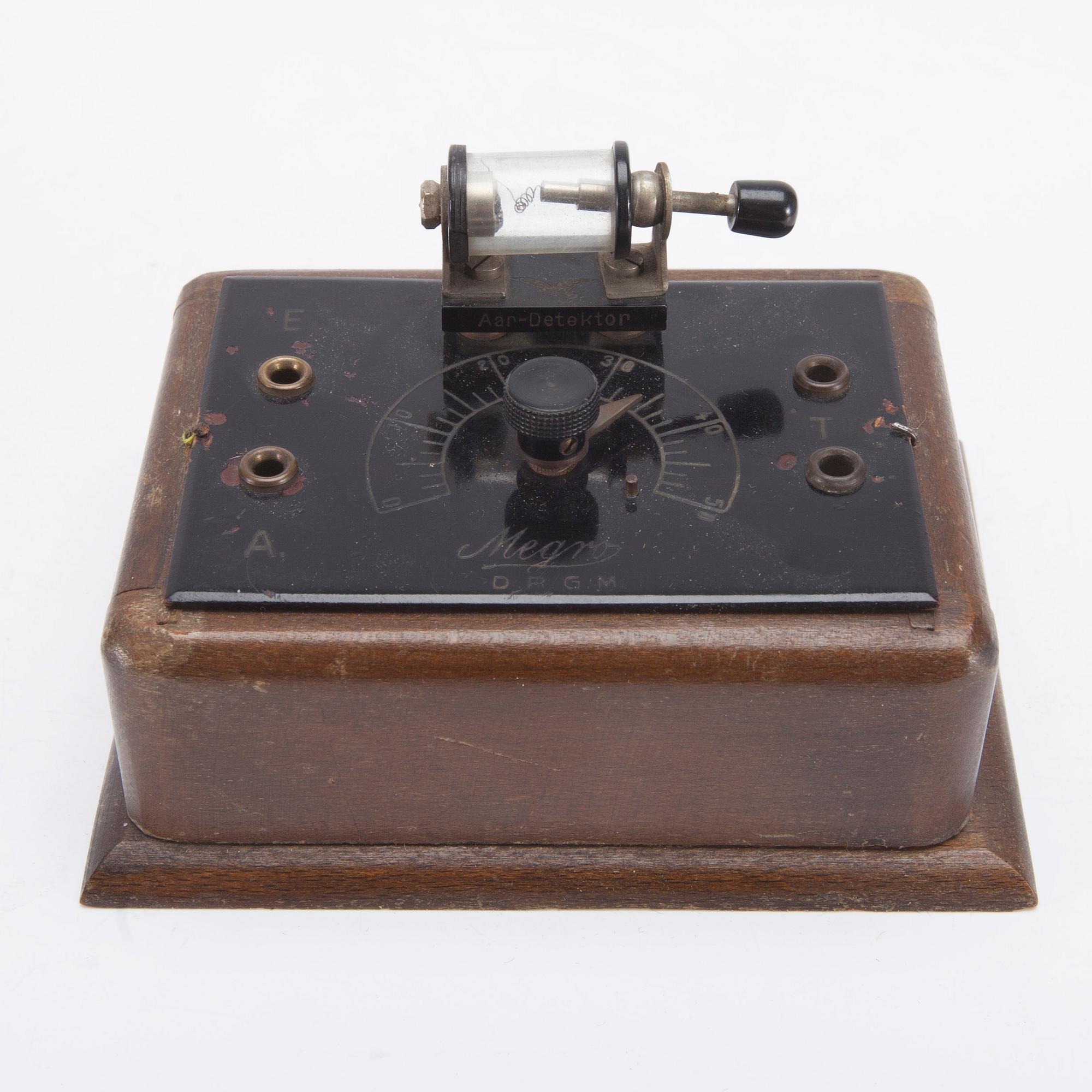 RADIOMOTTAGARE, sk "Kristallapparat" Mergo D.R.G.M, 1920-tal.