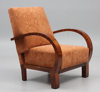 FÅTÖLJ, art decostil, 1900-talets slut.