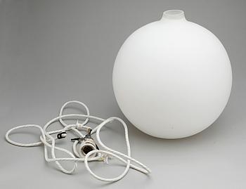 TAKLAMPA, glas, "Satellit", design Wilhelm Wohlert för Louis Poulsen. H 35, 1950-tal.