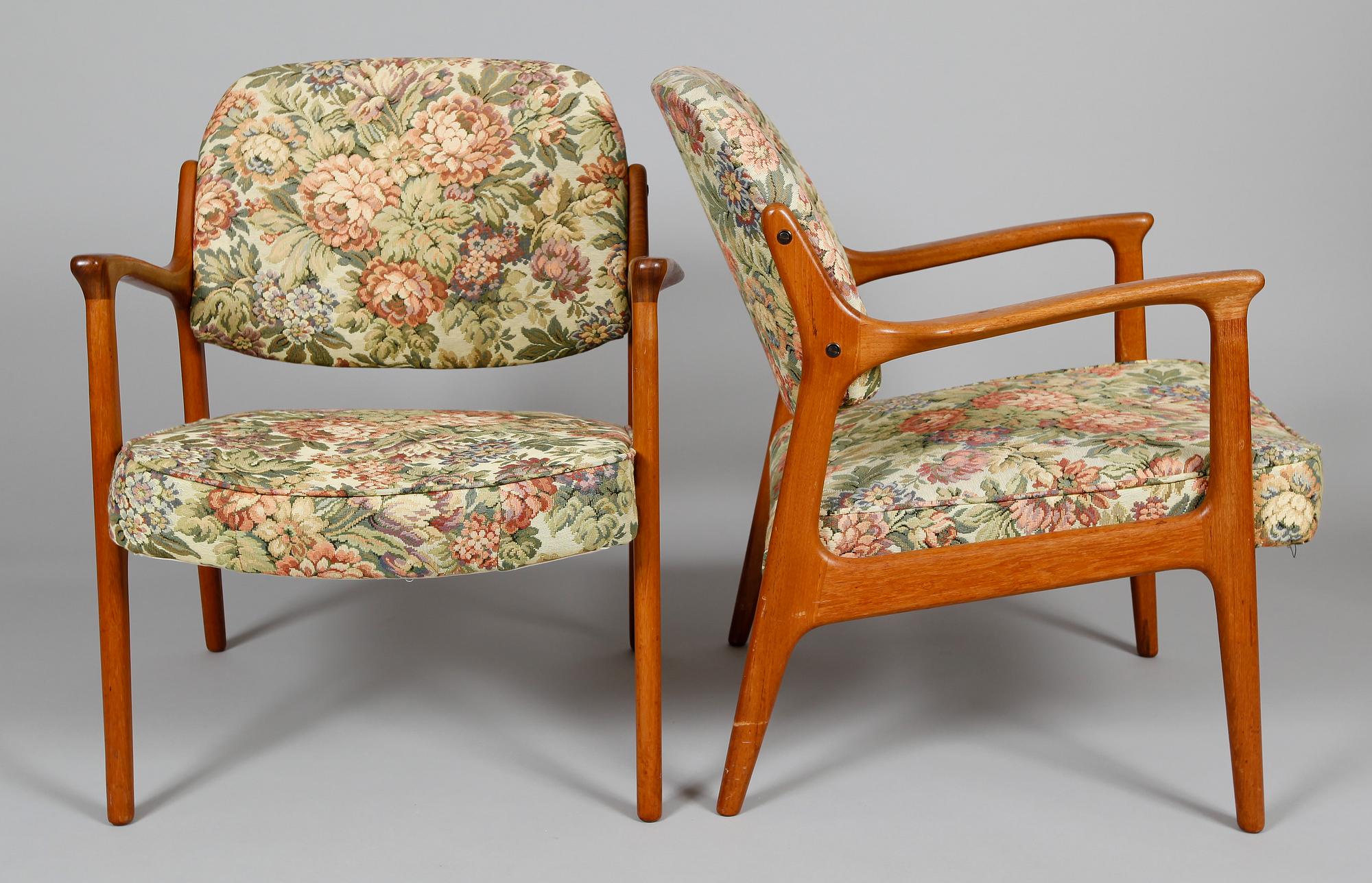 KARMSTOLAR, 1 par, Bröderna Andersson, 1960-tal.