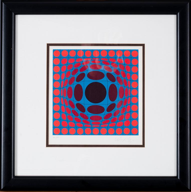 VICTOR VASARELY, serigrafi, signerad och numrerad 144/350.