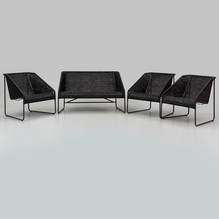 INGEGERD RÅMAN, a 'Viktig' rattan and tubular steel furniture sute from IKEA, 2016.