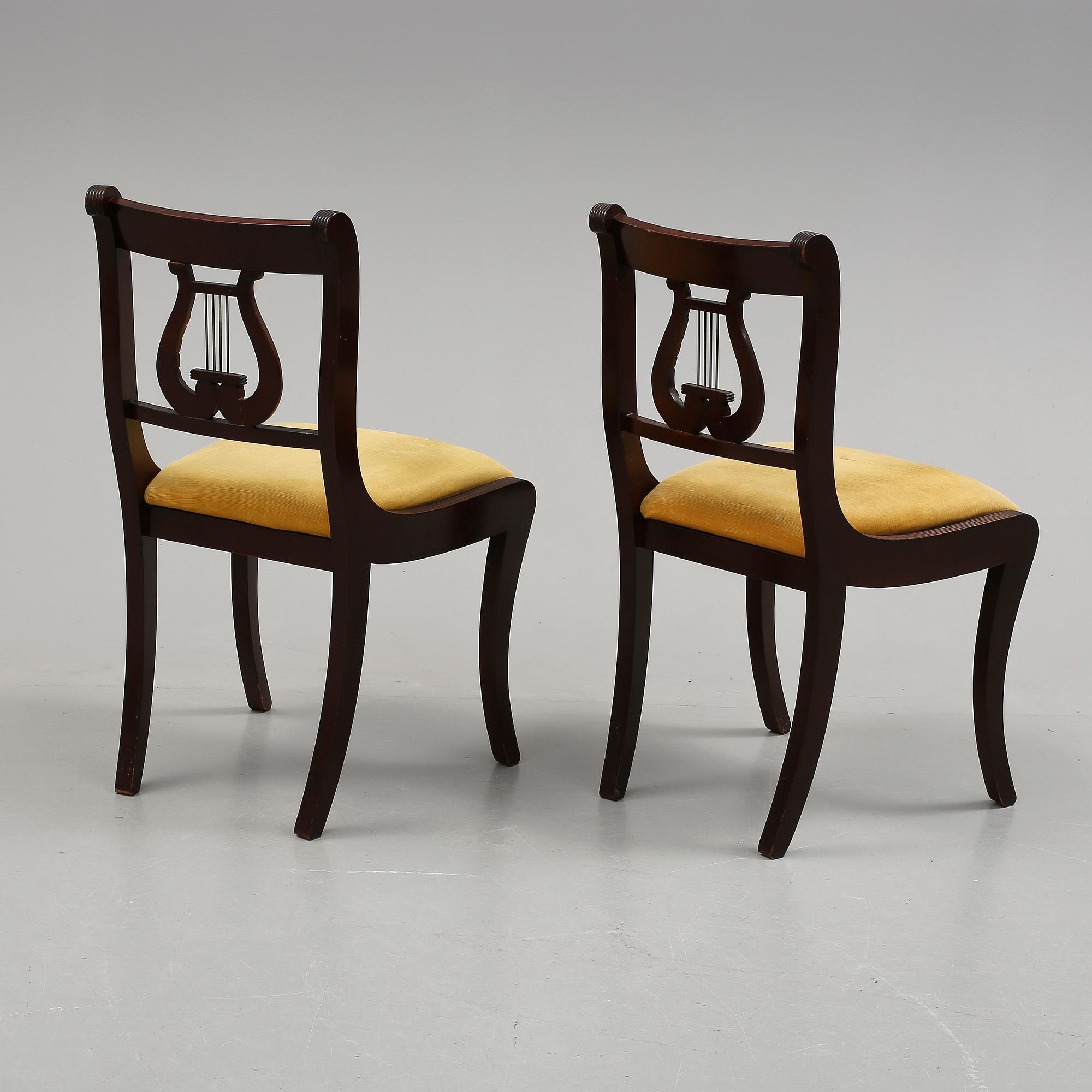 MATSALSMÖBLEMANG, engelsk-stil, 7 delar, 1900-talets mitt.