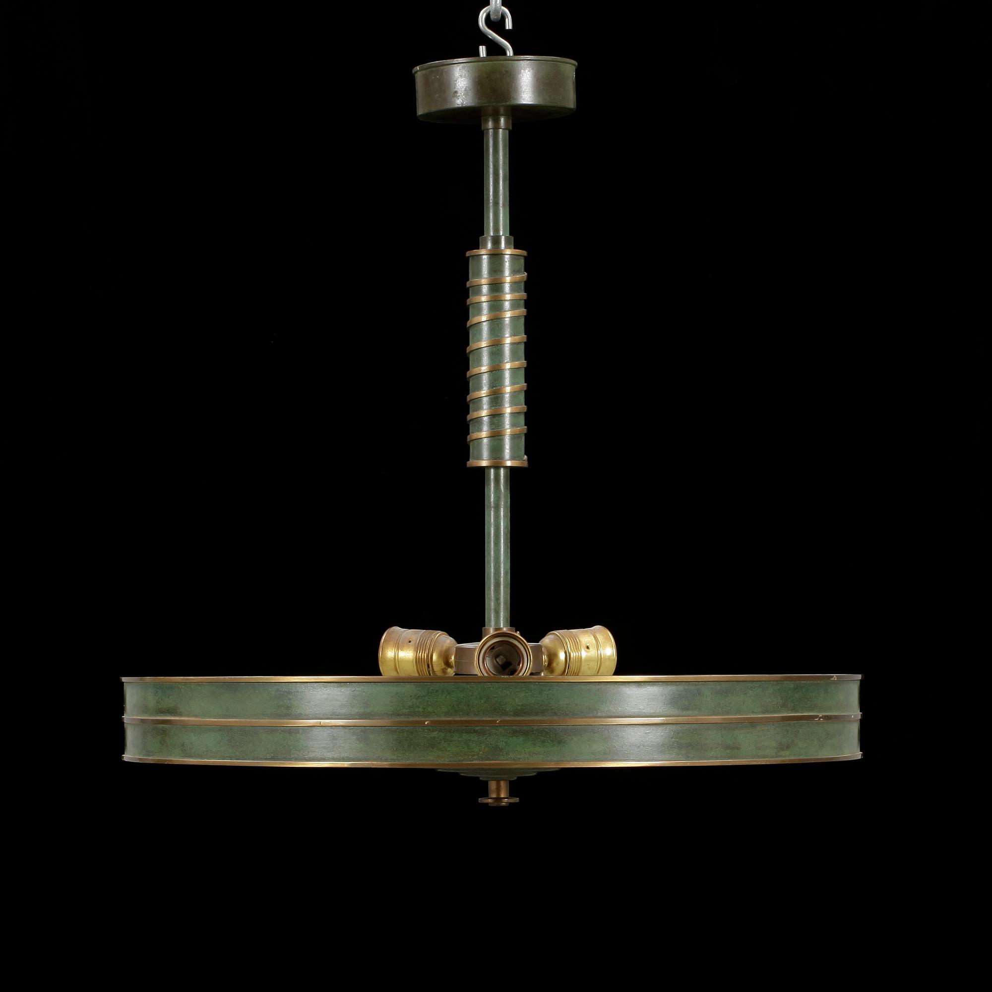 TAKLAMPA, art deco, 1930/40-tal. Höjd ca 53 cm.