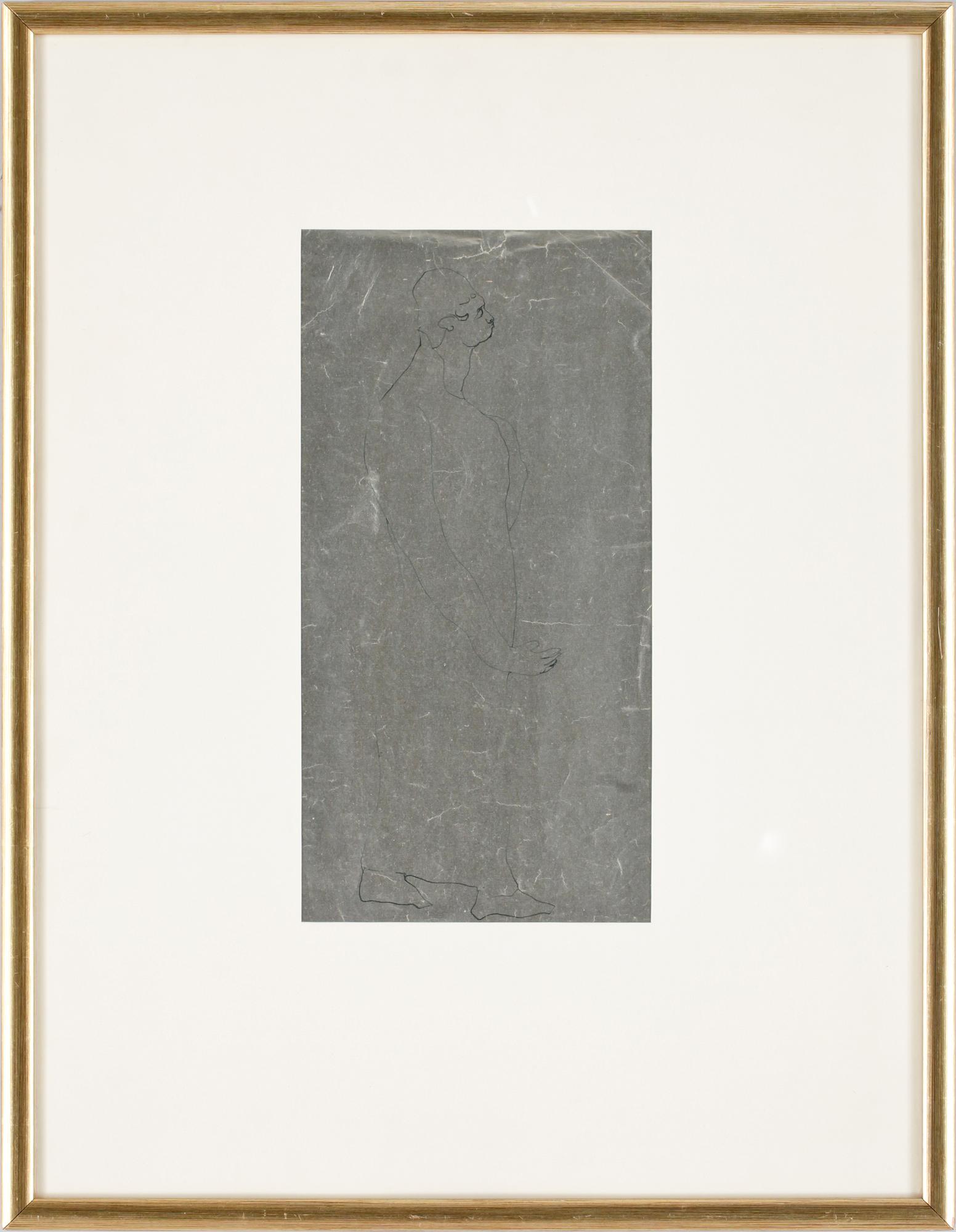 Ernst Josephson, "Helfigur i profil II" (Full-length figure in profile II).