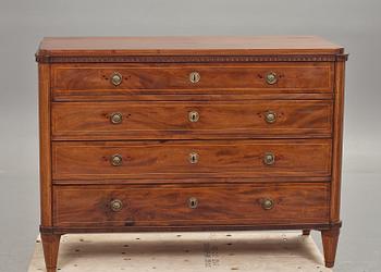 SKRIVBYRÅ, sengustaviansk omkring 1800.