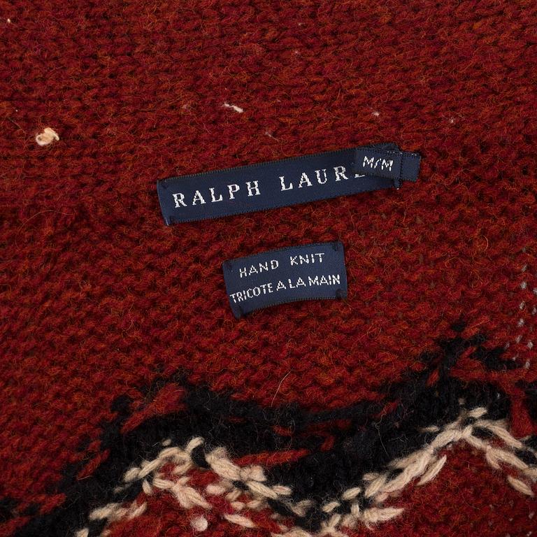 A handknitted long cardigan by Ralph Lauren, size S.