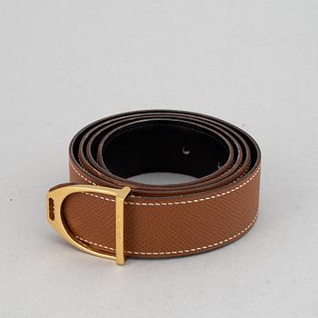 Hermès, a leather belt, 1995. size 85.