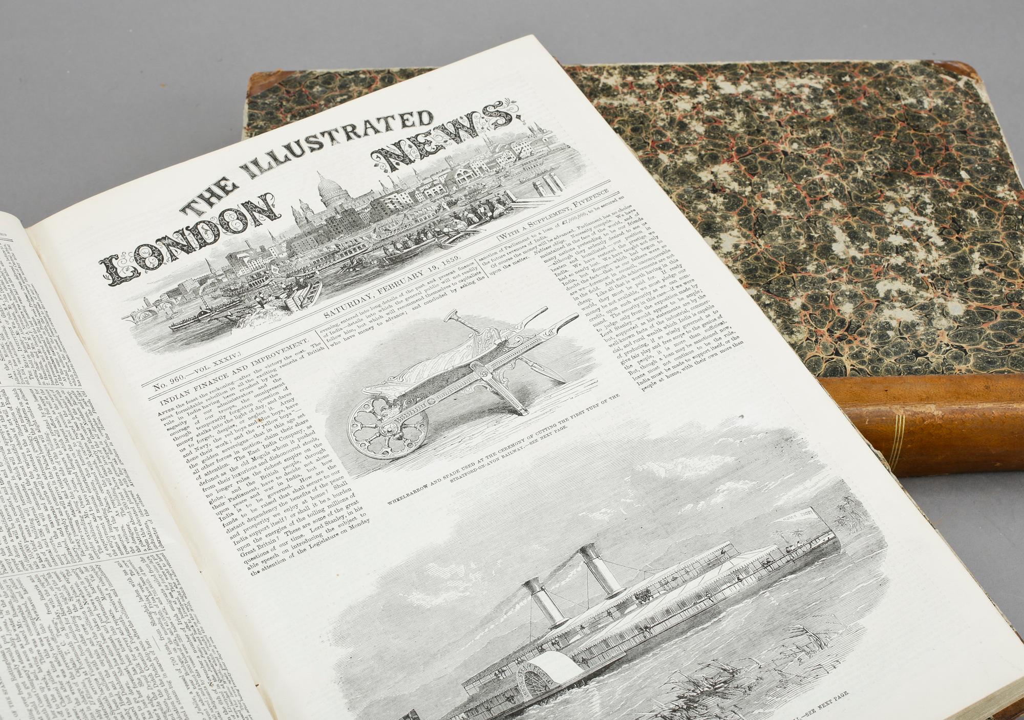 BÖCKER, 2 st, "The Illustrades London News" 1859.