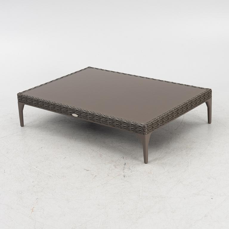 A contemporary garden table from Dedon.