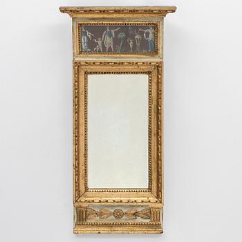 Mirror, late Gustavian, circa 1800.