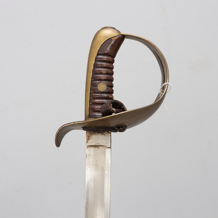 Sabre, Swedish m/1864 for cavalry, with scabbard.