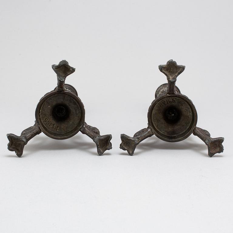 A pair of circa 1900 candlesticks.