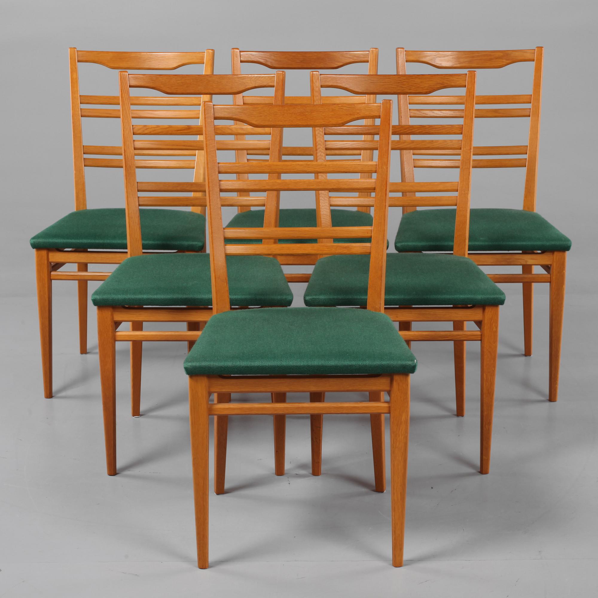 MATSALSGRUPP, 7 delar, Carl Malmsten, Åfors möbelfabrik, 1900-talets andra hälft.