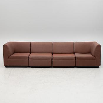 Modulesofa, 8 pieces, JOC Vetlanda, 1970s.