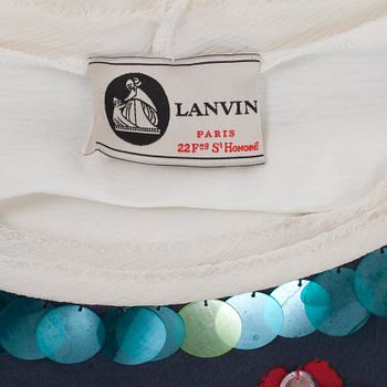 LANVIN, top, enligt etikett storlek S.