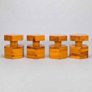 Jakkaroita, 4 kpl, 1960/1970-luku.