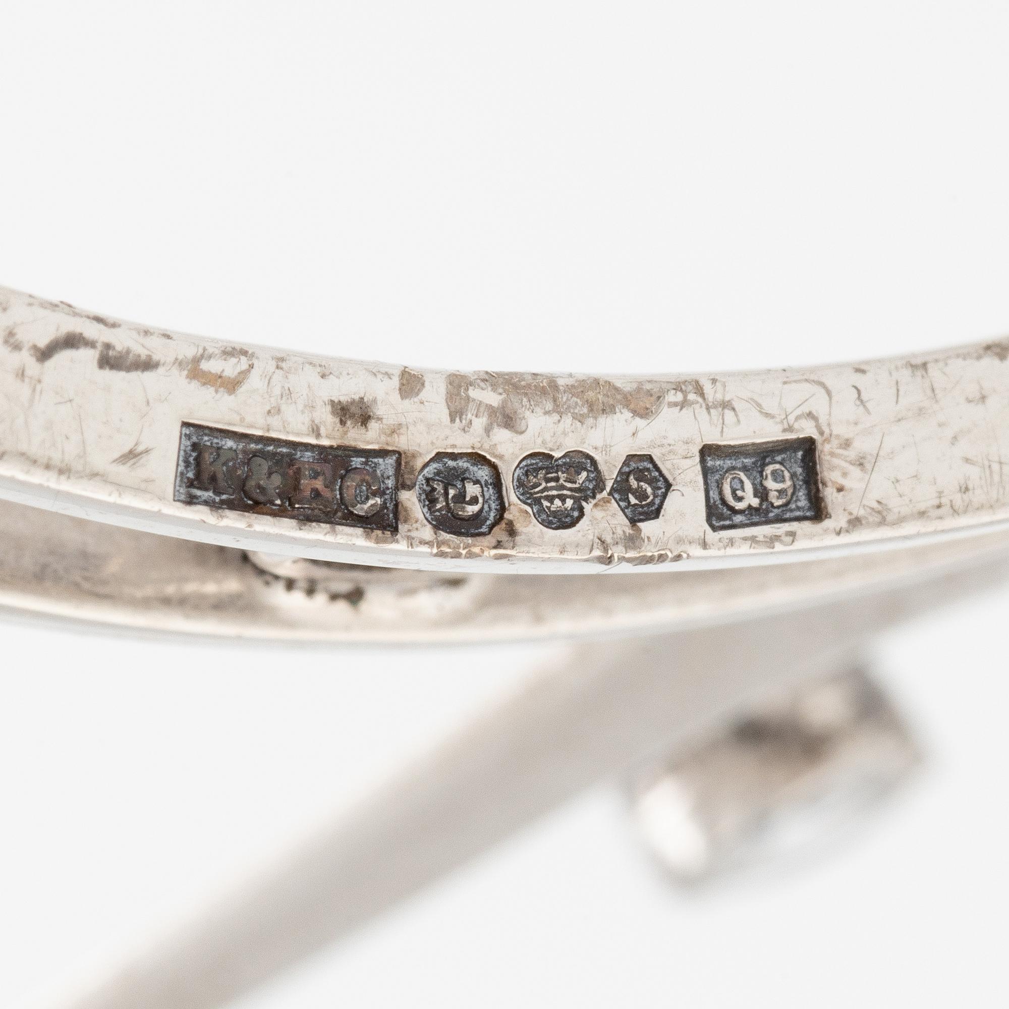 Brudkrona, Ceson, silver med pärlor och vita stenar, Göteborg 1966.