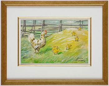 Jenny Nyström, Vid gärdsgården.