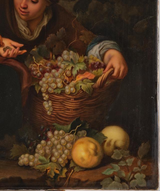 Bartolomé Esteban Murillo, efter, "Den lilla fruktförsäljaren", Berlin, KPM.