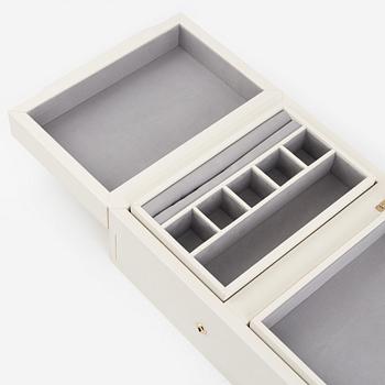 Jewellery box, Smythson, "Grosvenor Table Top Jewellery Box".