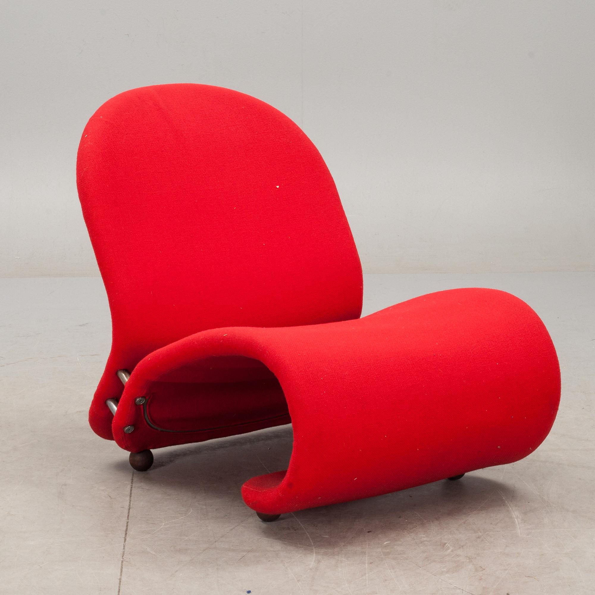 VILSTOL, Verner Panton för Fritz Hansen, "System 1-2-3". 1970-talets mitt.