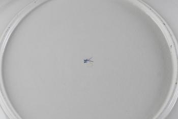 SERVISDELAR, 7+2, delar, porslin, Berlin, Meissen, Rudolstadt, 1800-tal.