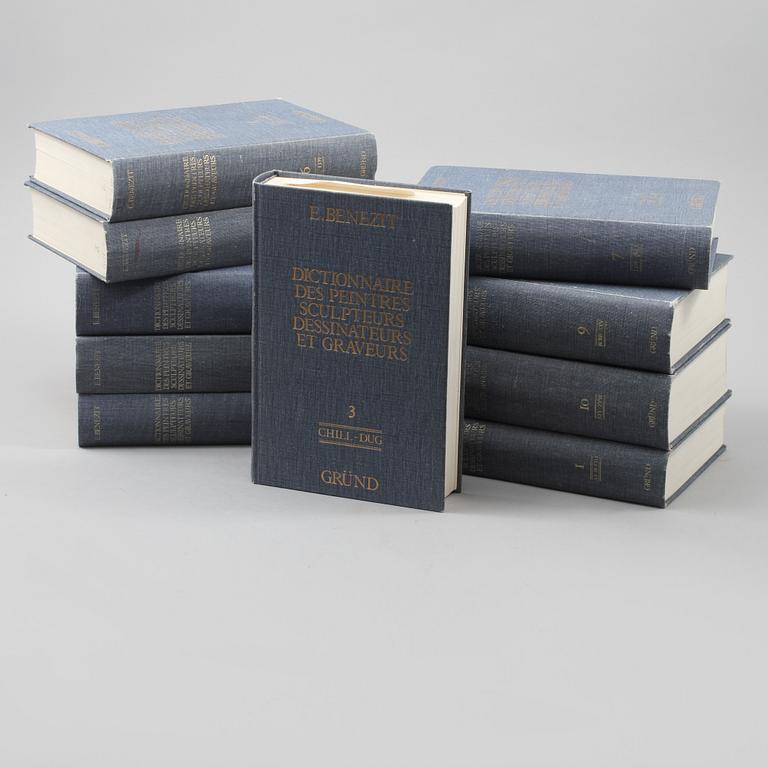 BÖCKER, 10 vol, Dictionnaire des peintres, sculpteurs, dessinateurs, et graveurs, E.Benezit, Librarie Gründ, Paris 1976.