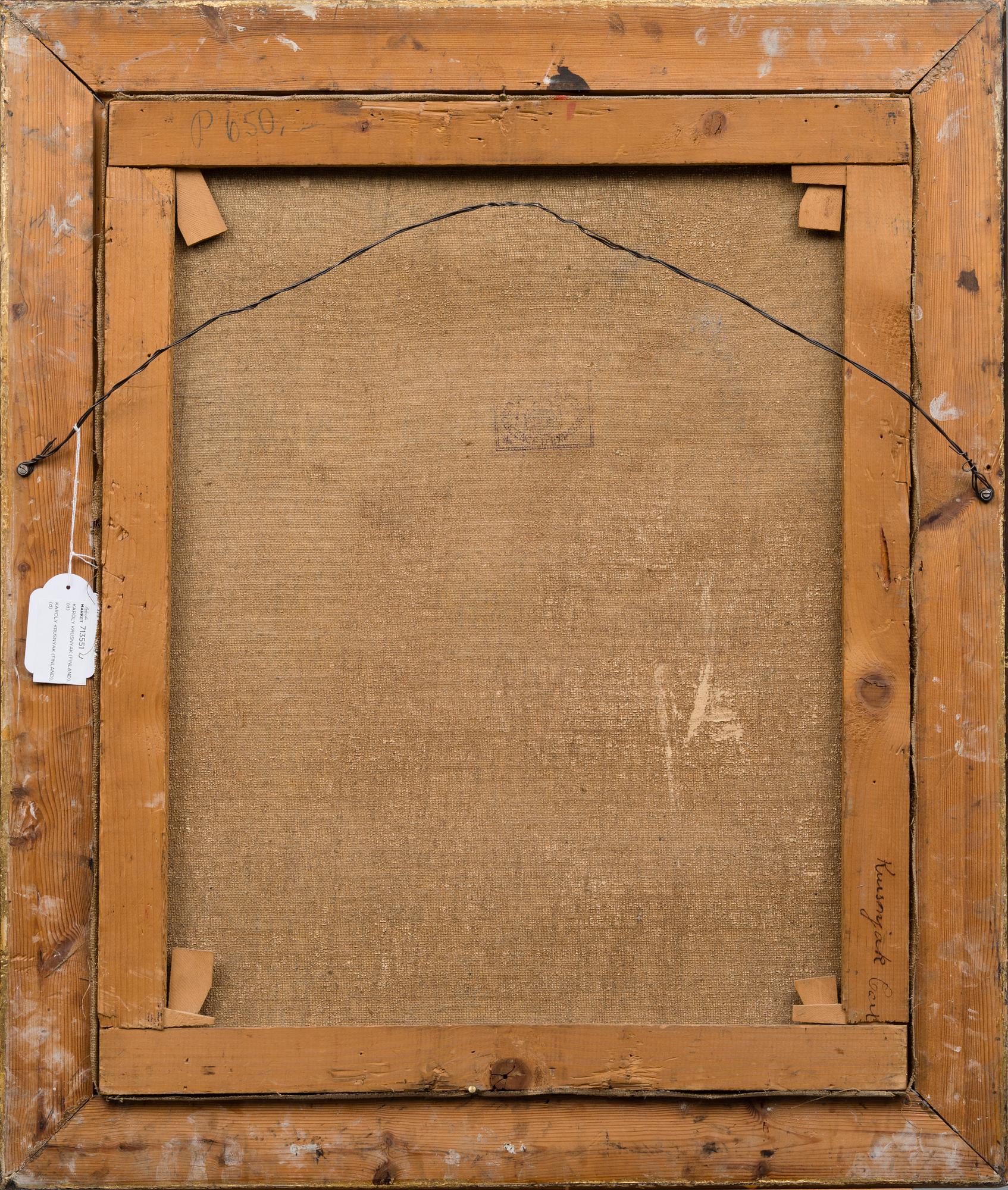 KAROLY KRUSNYAK, olja på duk, signerad.