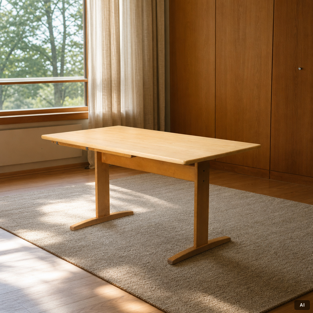 Yngve Ekström, a 'Björka' dining table, Sweden, second half of the 20th century.