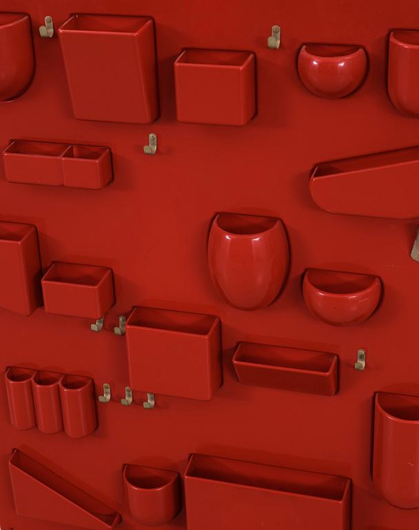 VÄGGFÖRVARING, plast, "UtenSilo", Dorothee Maurer-Becker, 1969.
