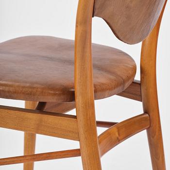 Finn Juhl, a set of four chairs and a pair of armchairs, model "Bo-63" and "Bo-72", Bovirke, Denmark, 1950s-60s.
