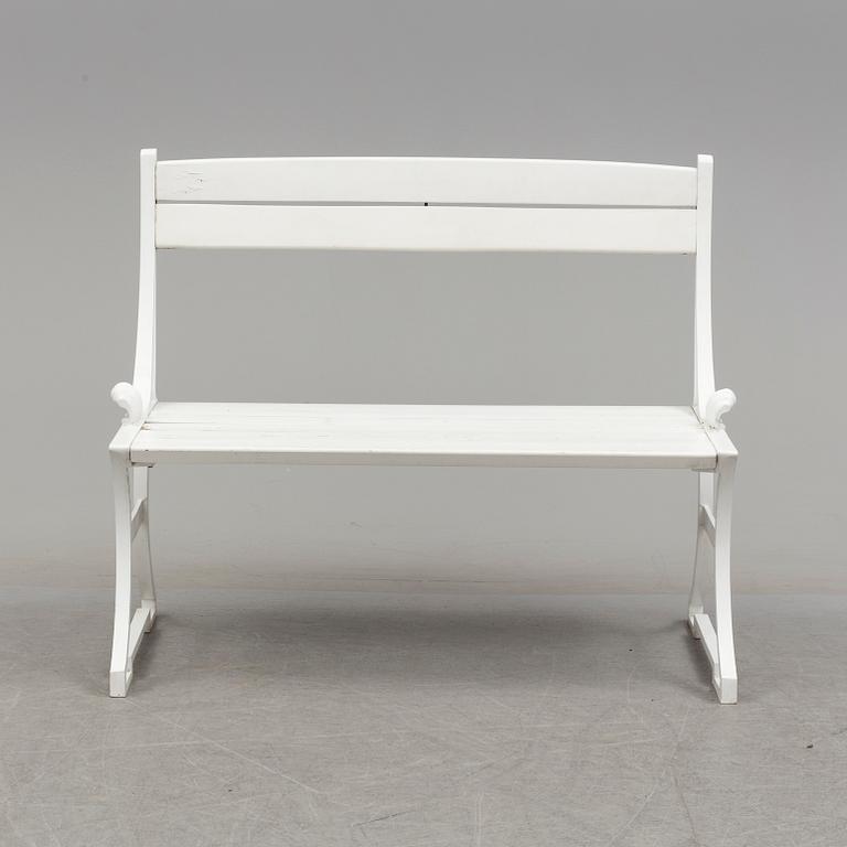 TRÄDGÅRDSSOFFA, "Sneckan", Folke Bensow, Byarums Bruk, sent 1900-tal.