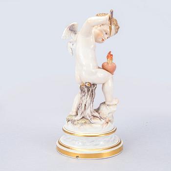 FIGURIN, porslin, Meissen, 1800-tal.
