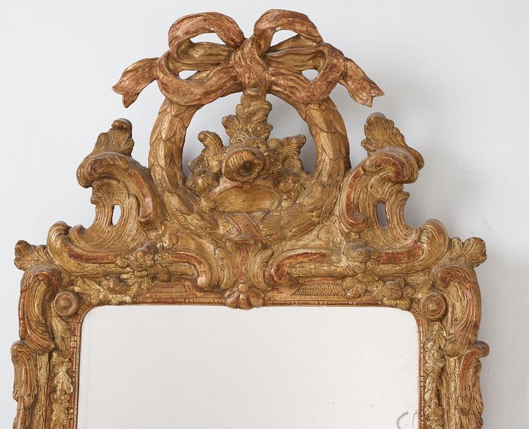 A Swedish Transition mirror, Stockholm 1777.