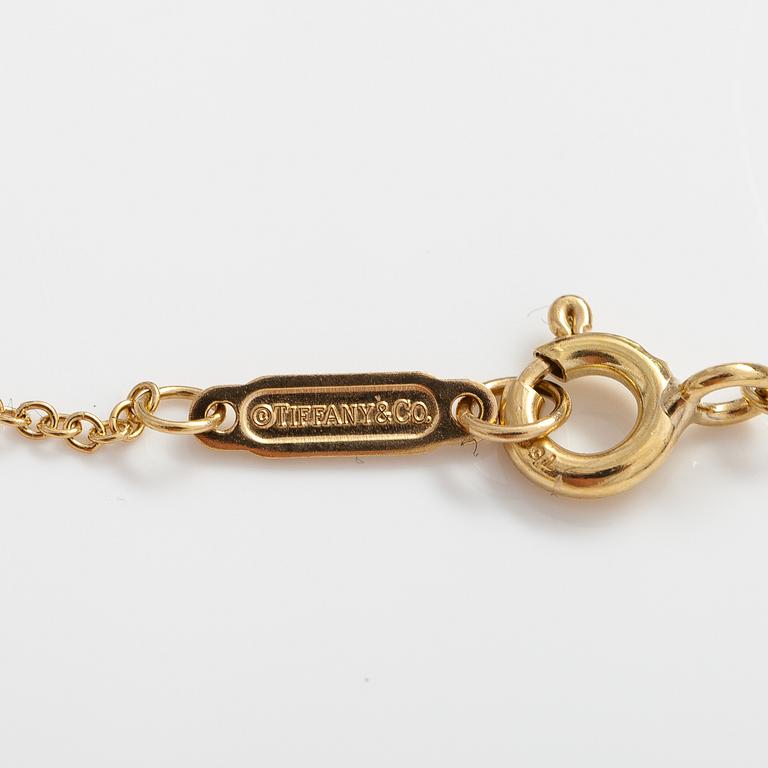 TIFFANY & CO, An 18K gold necklace, marked Tiffany & co.