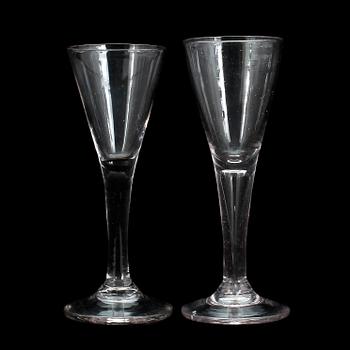 SPETSGLAS, 2 st, 1700-tal.