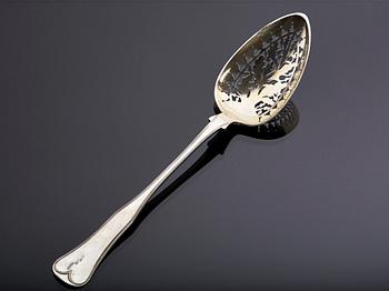SERVERINGSSKED, silver, Niels Holst Wendelboe (Århus 1836-1876). Danmark.