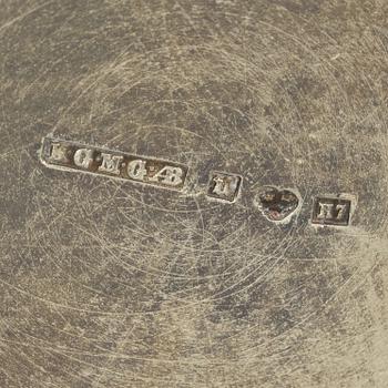 Ten Swedish silver dishes, including mark of KG Markström, Uppsala 1916.