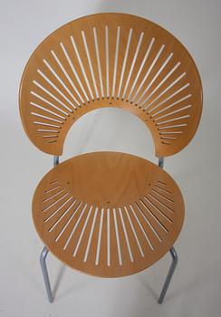 STOLAR, 6 st, "Trinidad", Nanna Ditzel för Fredericia Stolefabrik, etikettmärkta.