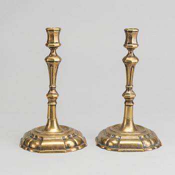 TWO FRENCH CANDLESTICKS.