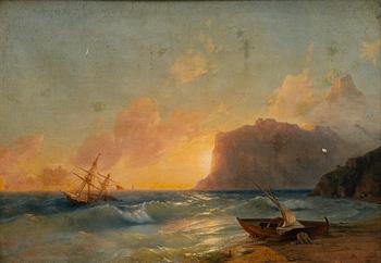 AFTER IVAN AIVAZOVSKY, late 19th century, oil on canvas.