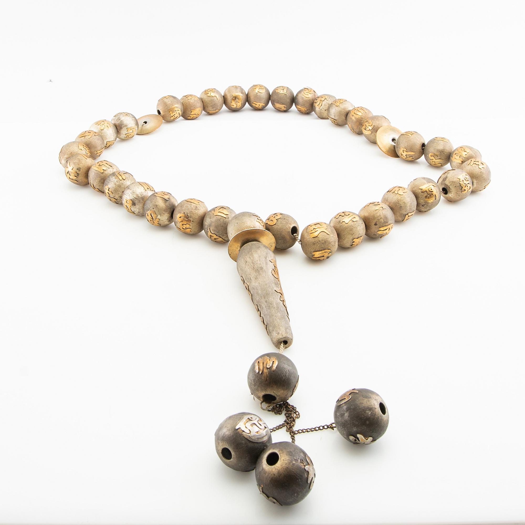 Necklace/rosary beads, 20th century.
