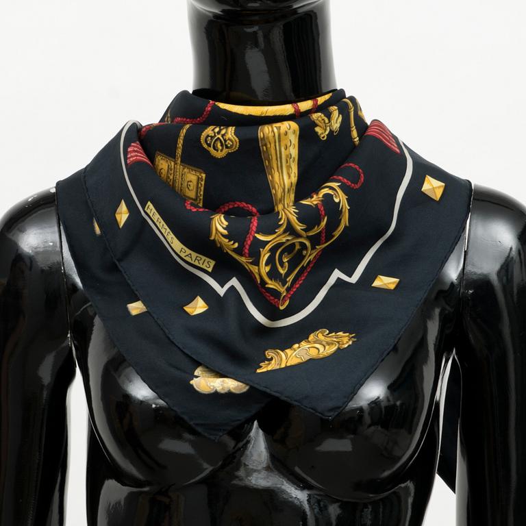 HERMÈS, "Les Clefs", scarf.