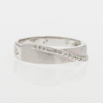 RING, briljantslipade diamanter, 18K vitguld.