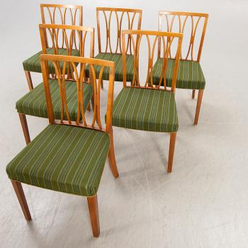 Stolar, 6 st, Danmark, 1940-50-tal.
