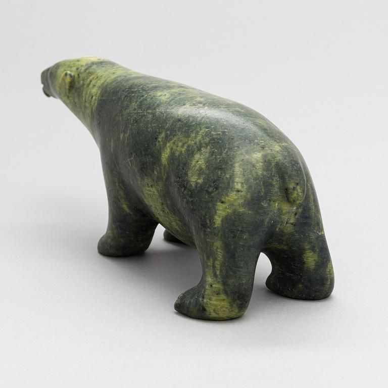 Unknown artist, an inuit soapstone sculpture, signed, 20th century.