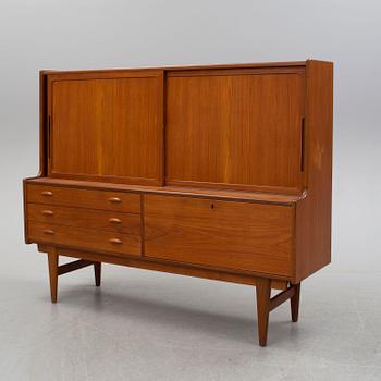 A teak veneered cabinet, 1960's.