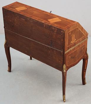 A Gustavian 18th century secretaire attributed to J. Eferberg.