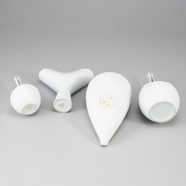 Four bowls/vases by Stig Lindberg for Gustavsberg.